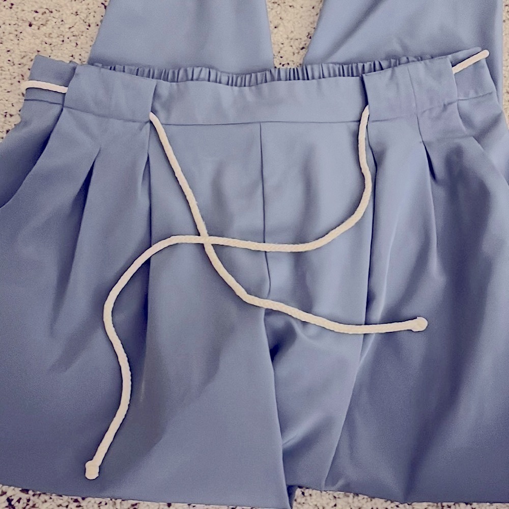 NY collection will blue drawstring jogger pants - Picture 4 of 10